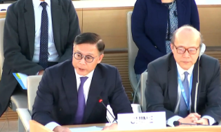 【视频】张国钧在联合国人权理事会发言 批有国家持双重标准